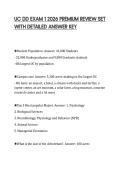 UC DD EXAM 1 2026 PREMIUM REVIEW SET WITH DETAILED ANSWER KEY