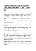 OB HESI ASSESSMENT TEST 2026 TESTED QUESTIONS WITH FULL SOLUTION GRADED A&plus;