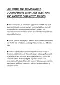UHC ETHICS AND COMPLIANCE 2 COMPREHENSIVE SCRIPT 2026 QUESTIONS AND ANSWERS GUARANTEED TO PASS