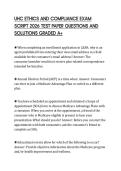 UHC ETHICS AND COMPLIANCE EXAM SCRIPT 2026 TEST PAPER QUESTIONS AND SOLUTIONS GRADED A