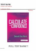 Test bank for Calculate with Confidence 7th Edition with questions and answers guide A&plus;