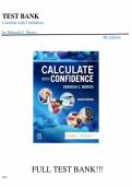 Test bank for Calculate with Confidence 8th Edition all chapters fully covered with questions and answers graded A&plus;