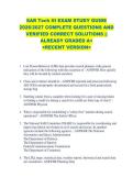 SAR Tech III EXAM STUDY GUIDE  2026&sol;2027 COMPLETE QUESTIONS AND  VERIFIED CORRECT SOLUTIONS &vert;&vert;  ALREADY GRADED A&plus;  <RECENT VERSION> 