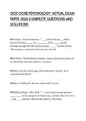 OCR GCSE PSYCHOLOGY ACTUAL EXAM PAPER 2026 COMPLETE QUESTIONS AND SOLUTIONSOCR GCSE PSYCHOLOGY ACTUAL EXAM PAPER 2026 COMPLETE QUESTIONS AND SOLUTIONS