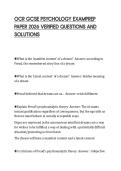 OCR GCSE PSYCHOLOGY EXAMPREP PAPER 2026 VERIFIED QUESTIONS AND SOLUTIONS