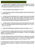 &lpar;CCMA&rpar; NHA Mock Exam &num;1 Questions