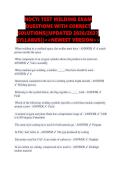 NOCTI TEST WELDING EXAM  QUESTIONS WITH CORRECT  SOLUTIONS&vert;&vert;UPDATED 2026&sol;2027  SYLLABUS&vert;&vert;<<NEWEST VERSION>> 
