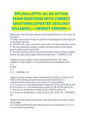 DPL302m &lpar;FPTU&lowbar;AI&rpar; OA ACTUAL  EXAM QUESTIONS WITH CORRECT  SOLUTIONS&vert;&vert;UPDATED 2026&sol;2027  SYLLABUS&vert;&vert;<<NEWEST VERSION>>   