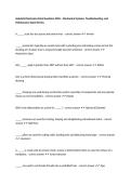 Industrial Mechanics Final Questions 2026 &ndash; Mechanical Systems&comma; Troubleshooting&comma; and Maintenance Exam Review