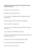 Industrial Maintenance Mid Term Chapter 3 2026 &ndash; Mechanical Systems and Maintenance Study Guide