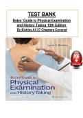 Bates&rsquo; Guide to Physical Examination and History Taking 13th Edition &ndash; Exam Questions &ndash; Test Bank with Verified Answers PDF