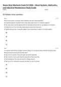 Heavy Duty Mechanic Exam &lpar;V&rpar; 2026 &ndash; Diesel Systems&comma; Hydraulics&comma; and Industrial Maintenance Study Guide
