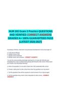 NUR 202 Intro To Professional Nursing EXAM 2 QUESTIONS AND VERIFIED CORRECT ANSWER GRADED A&plus; LATEST -2026-2027- 100- GUARANTEED PASS&period;docx