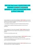NUR 202 final exam 3 QUESTIONS AND VERIFIED CORRECT ANSWERS GRADED A&plus;&period;docx