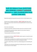 NUR 202 Midterm Exam QUESTIONS AND VERIFIED CORRECT ANSWERS GRADED A&plus;&period;docx