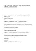 ASE T4 BRAKES - QUESTIONS AND ANSWERS &vert; 2026 UPDATE &vert; 100&percnt; CORRECT&period;