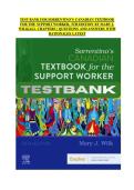 Updated Latest Sorrentino&rsquo;s Canadian Support Worker 5th Edition Test Bank Comprehensive Exam Questions and Verified Answers for PSW Excellence 2025&ndash;2026 This Complete Resource Covers Client Care Safety Communication and Healthcare Support Skills This Exam