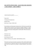ASE CERTIFICATION EXAM - QUESTIONS AND ANSWERS &vert; 2026 UPDATE &vert; 100&percnt; CORRECT&period;