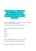 NUR202 Exam 2 QUESTIONS AND VERIFIED CORRECT ANSWER GRADED A&plus; LATEST -2026-2027- 100- GUARANTEED PASS&period;docx