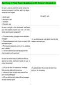 Med Surg 1 Final Exam Questions with Answers Graded A&plus;