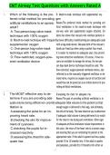 EMT Airway Test Questions with Answers Rated A