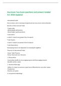 Ibus Exam Two Exam questions and answers Graded  A&plus;&vert; 2026 Updated 