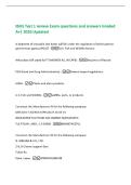 IBUS Test 1 review Exam questions and answers Graded  A&plus;&vert; 2026 Updated 