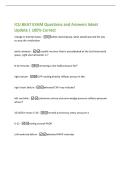 ICU BKAT EXAM Questions and Answers latest  Update &vert; 100&percnt; Correct  