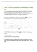 Level 2 lesson 3 questions and answers Graded  A&plus; 