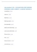 Lab practical 2 IFS &ndash; 25 QUESTIONS AND VERIFIED  ANSWERS &vert;100&percnt; CORRECT &vert; ALREADY GRADED A