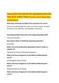 HAAG CERTIFIED INSPECTOR PROGRAM WEATHER AND ROOF INSPECTIONS Practice Exam Questions and Answers 