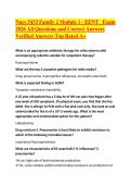 Nurs 5433 Family 2 Module 1 - EENT   Exam 2026 All Questions and Correct Answers Verified Answers Top Rated A&plus; 