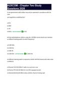 AUXCOM - Chapter Two Study Questions 2026