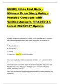 NR509 Bates Test Bank &ndash;  Midterm Exam Study Guide &ndash;  Practice Questions with  Verified Answers&period; GRADED A&plus;&period;  Latest 2026&sol;2027 Update&period;  