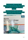 Clayton&rsquo;s Basic Pharmacology for Nurses&comma; 19th Edition &vert; 2025 Nursing Test Bank&comma; Exam Prep & Verified Practice Questions for NCLEX Success