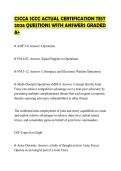 CSCCA SCCC ACTUAL CERTIFICATION TEST 2026 QUESTIONS WITH ANSWERS GRADED A&plus;