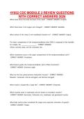4Y052 CDC MODULE 2 REVIEW QUESTIONS WITH CORRECT ANSWERS 2026