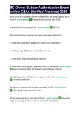 BC Owner Builder Authorization Exam review Q&As &lpar;Verified Answers&rpar; 2026