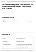 68W Module 1 Study Guide Exam Questions and answers with verified Answers &lpar;Latest Update 2026&rpar; UPDATE&excl;&excl;