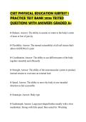 CSET PHYSICAL EDUCATION SUBTEST 1 PRACTICE TEST BANK 2026 TESTED QUESTIONS WITH ANSWERS GRADED A&plus;