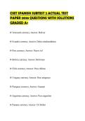 CSET SPANISH SUBTEST 2 ACTUAL TEST PAPER 2026 QUESTIONS WITH SOLUTIONS GRADED A&plus;