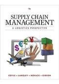 Test Bank For Supply Chain Management&colon; A Logistics Perspective 9th Edition by John J&period; Coyle&comma; C&period; John Langley&comma; Robert A&period; Novack&comma; Brian Gibson &lpar;ALL CHAPTERS COVERED&rpar;