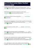 bus 215 final review Q&As &lpar;Verified Answers&rpar; 2026