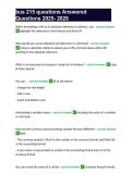 BUS 215 Study Guide For Final Exam 2026