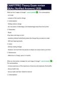 CANFITPRO Theory Exam review Q&As &lpar;Verified Answers&rpar; 2026