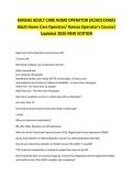 KANSAS ADULT CARE HOME OPERATOR &lpar;ACHO&rpar; EXAM&sol; Adult Home Care Operator&sol; Kansas Operator's Course&vert; Updated 2026 NEW EDITION
