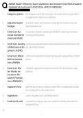 AWWA Water Efficiency Exam Questions and Answers &lpar;Verified Answers&rpar; Updated &lpar;Actual Exam&rpar; 20252026 LATEST VERSION&excl;&excl;