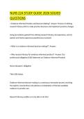 NURS 224 STUDY GUIDE 2026 SOLVED  QUESTIONS 