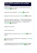 CDCA OSCE questions and verified answers