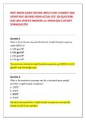 NICET WATER-BASED SYSTEMS LAYOUT LEVEL II NEWEST 2026  UPDATE FAST REVIWED FROM ACTUAL TEST 100 QUESTIONS  AND 100&percnt; VERIFIED ANSWERS&vert; A&plus; GRADE Q&A &vert; INSTANT  DOWNLOAD PDF